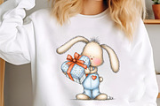 Quirky Valentines Bunny Clipart, an Illustration by designcity5 (Thumbnail 5 of 5)