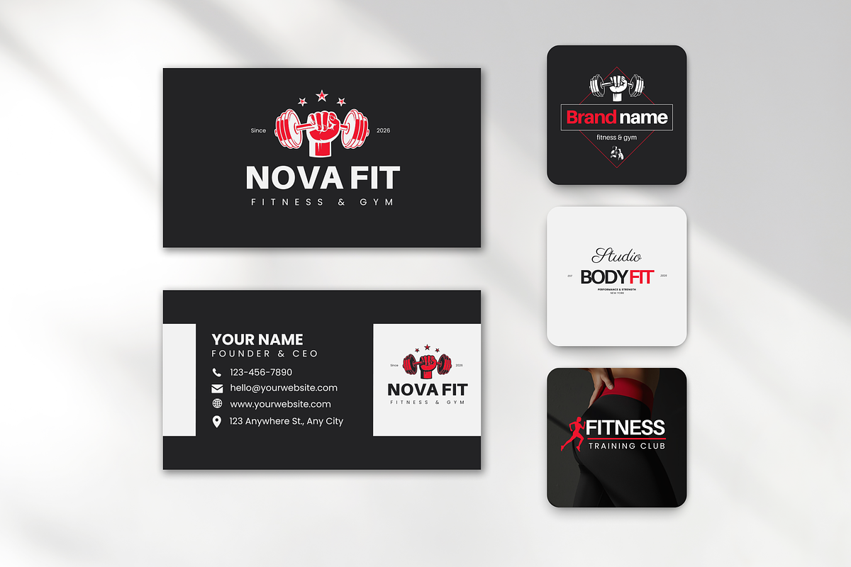 Fitness Coach Canva Template Bundle, a Social Media Template by DigiPax (Photo 12 of 15)