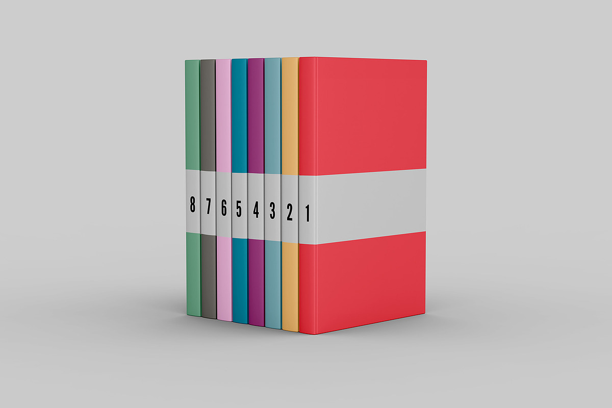 Books Set Mockup - 10 views, a Books & Magazine Mockup by Illusiongraphic (Photo 9 of 21)