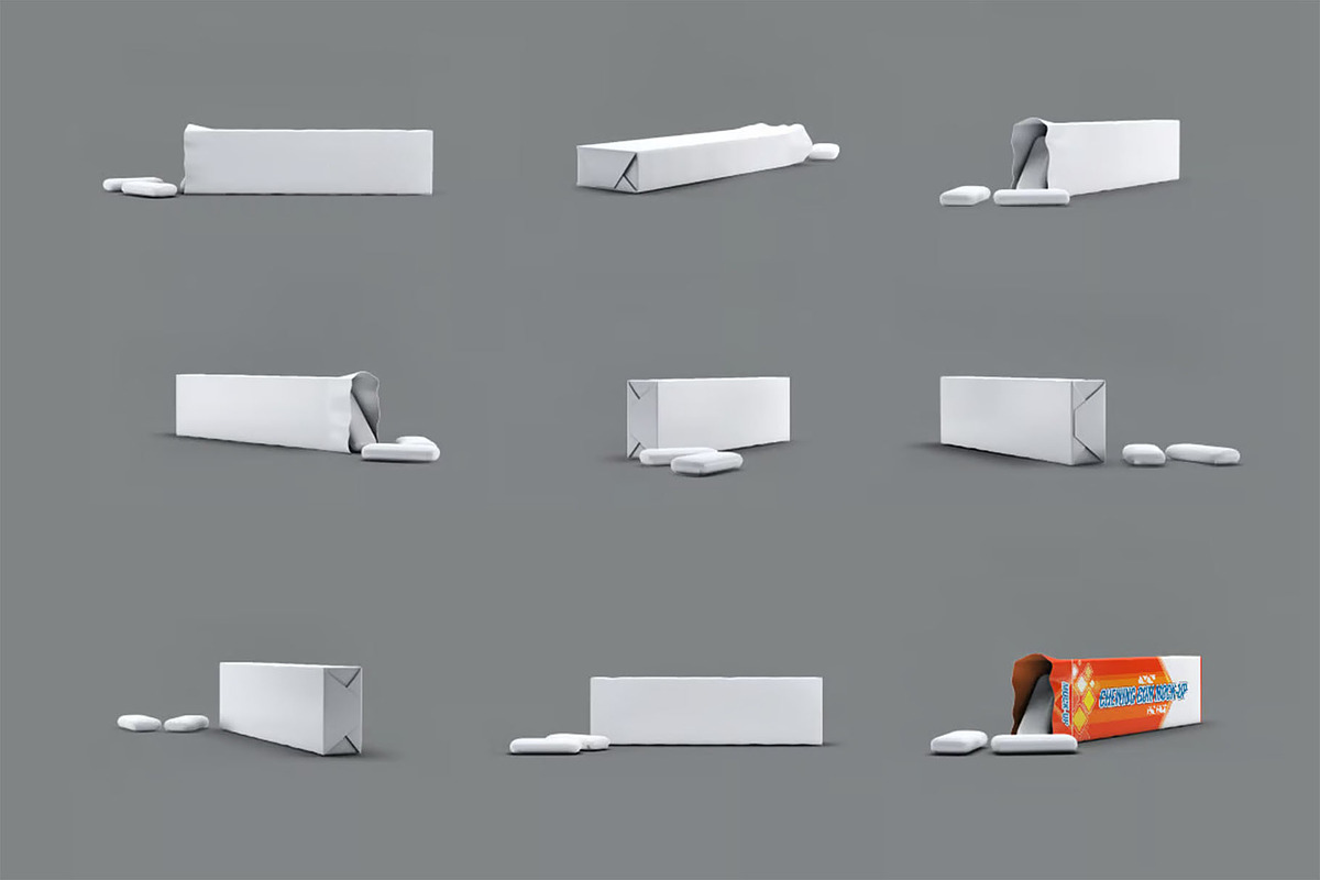 Chewing Gum Package Mock-Up, an Advertising Mockup by Se٧enStudio (Photo 4 of 8)