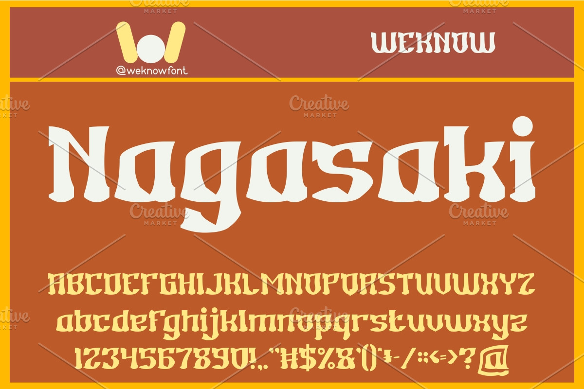 Japanese Foods font, a Font by weknow (Photo 5 of 5)