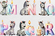 Birthday Zebra Alphabet, an Illustration by Black Bird Studio (Thumbnail 2 of 6)