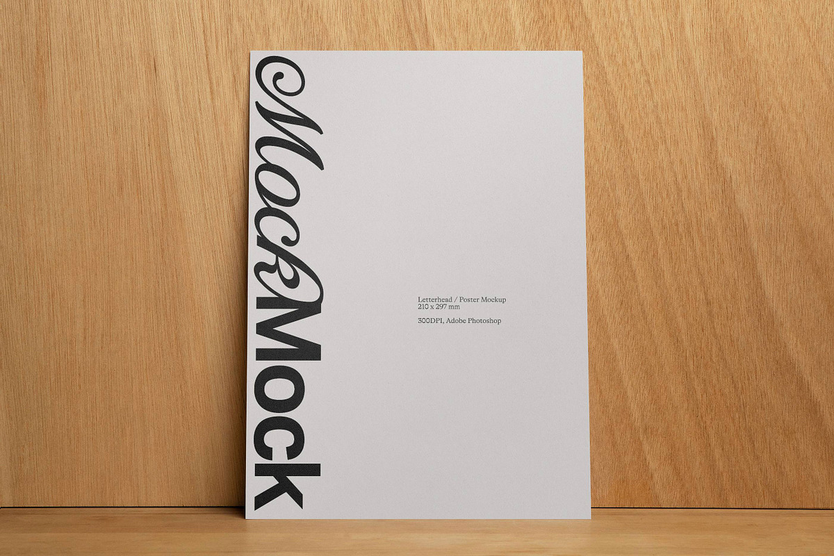Poster Mockup / Letterhead Mockup, a Product Mockup by MockMock Mockups (Photo 1 of 4)