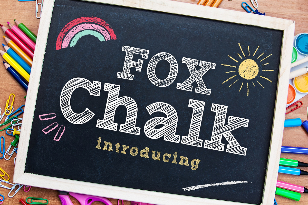 Fox Chalk Font, a Slab Serif Font by Fox7 By Rattana (Photo 1 of 10)