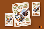 Music Lesson Promotional Flyer Set, a Flyer Template by MMPixelCraft (Thumbnail 2 of 4)