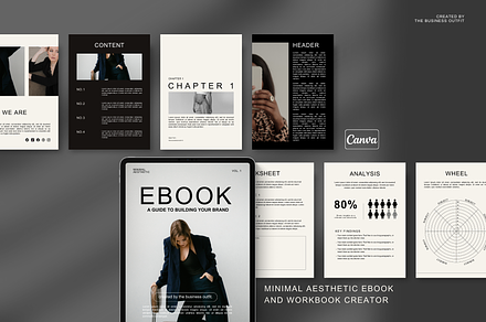 Minimalist Ebook & Workbook Canva, a Marketing Template by thebusinessoutfit