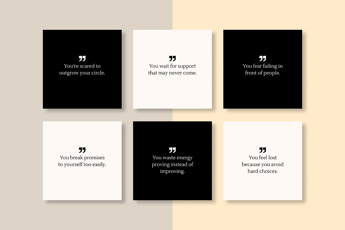 50 POSITIVE INSTAGRAM TEMPLATE, a Social Media Template by RB Boutique (Photo 5 of 9)