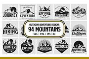 Mountain Adventure Logo Bundle, an Illustration by Tekuni (Thumbnail 1 of 16)