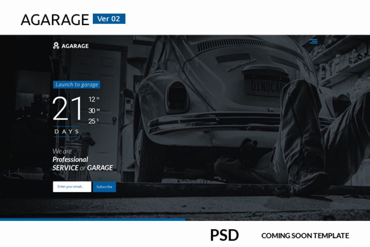 Agarage coming soon version 02, a Templates & Theme by Kayytechin Shop (Photo 1 of 2)