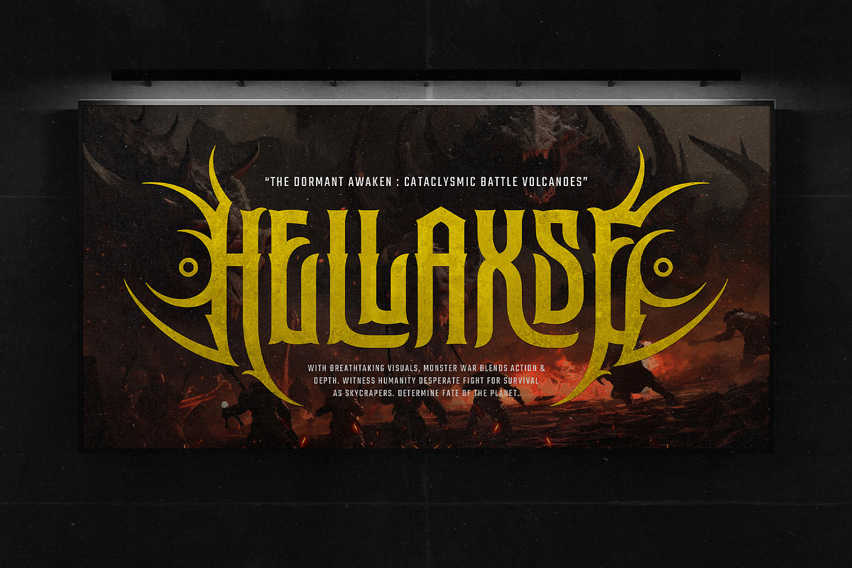 Megaroom typeface, a Blackletter Font by alit design (Photo 19 of 20)