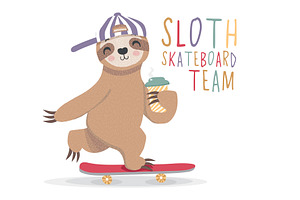 Cute Sloth Illustration