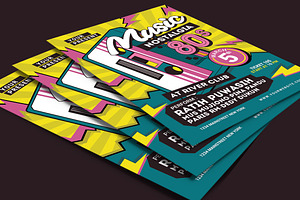 80's Music Event Flyer