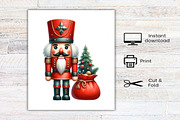 Christmas Nutcracker Clipart Bundle, an Illustration by Canvas Craft (Thumbnail 8 of 8)