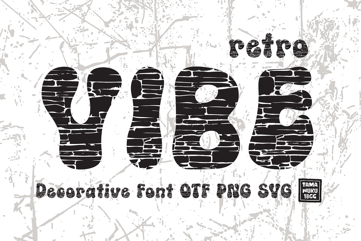 Retro Vibe OTF PNG SVG, a Symbol Font by DREAMs Soul G. (Photo 1 of 4)
