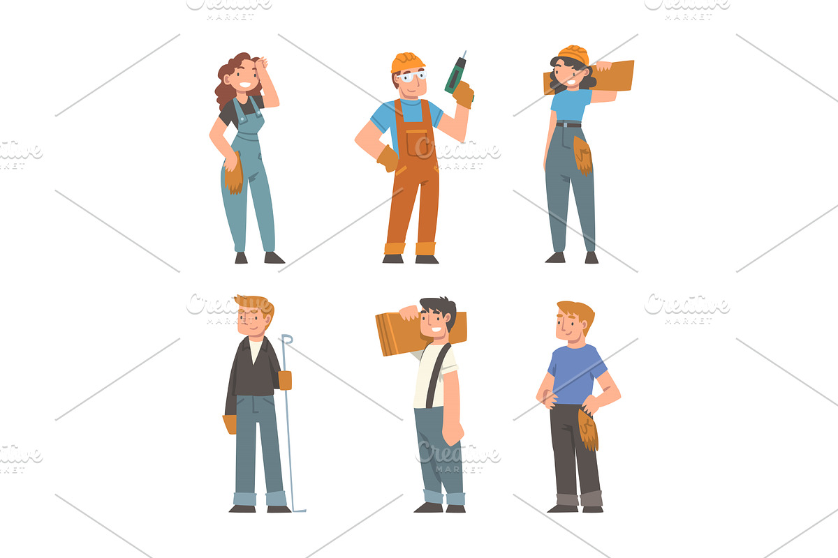 Handyman or Fixer as Skilled Man, a Person Illustration by TopVectors