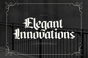 Baghen - Blackletter typeface, a Blackletter Font by Shakira Studio (Thumbnail 7 of 11)