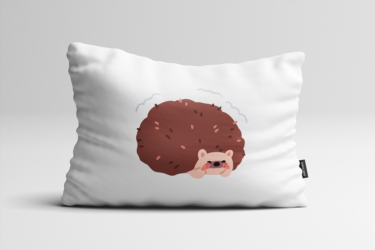 Cute funny hedgehogs animals set, an Animal Illustration by Good Studio (Photo 9 of 9)