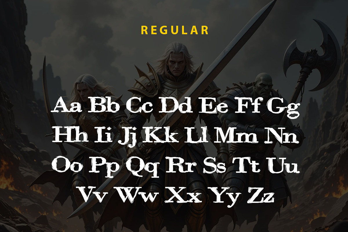 Warrior Life Font, a Serif Font by yantodesign (Photo 4 of 7)
