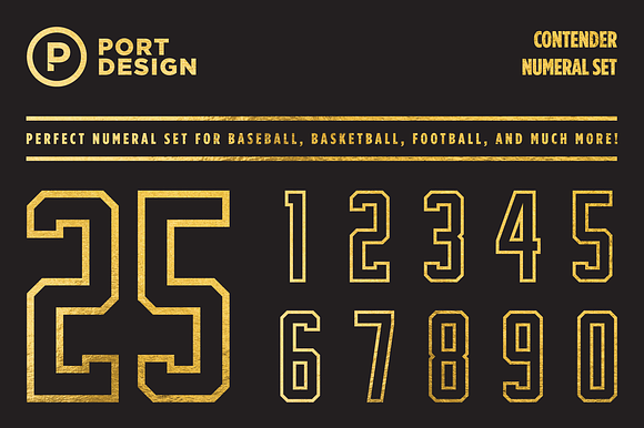 Contender Numeral Set preview 8