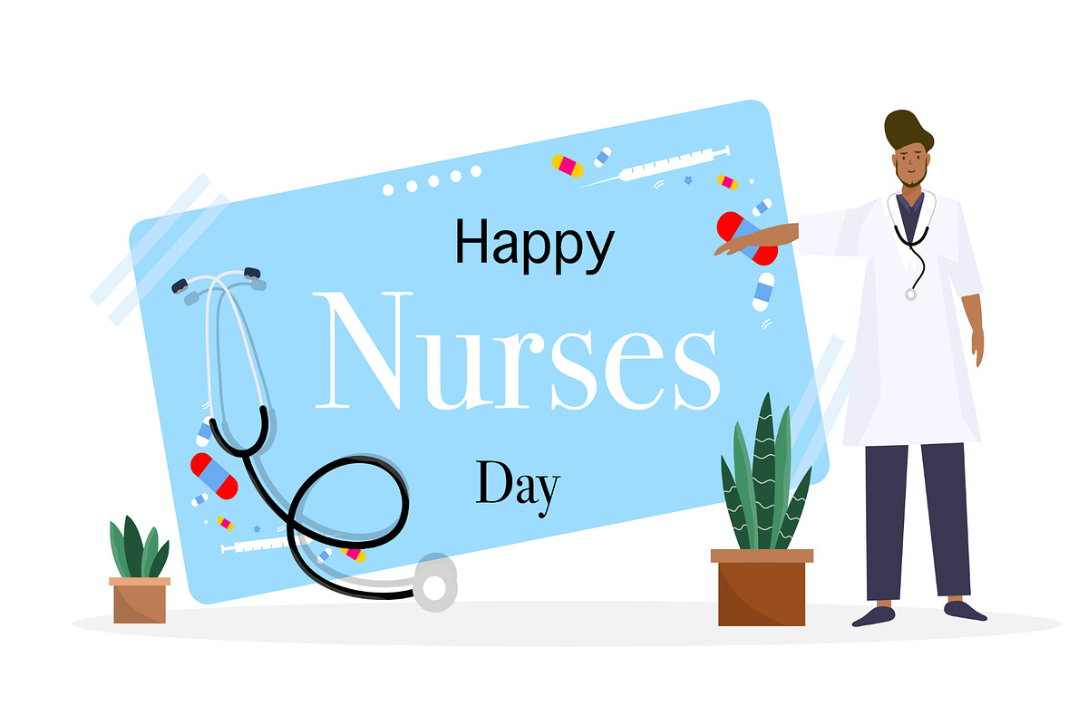 Doctor and nurses day vector bundle, a Healthcare Illustration by foxndeer (Photo 3 of 4)