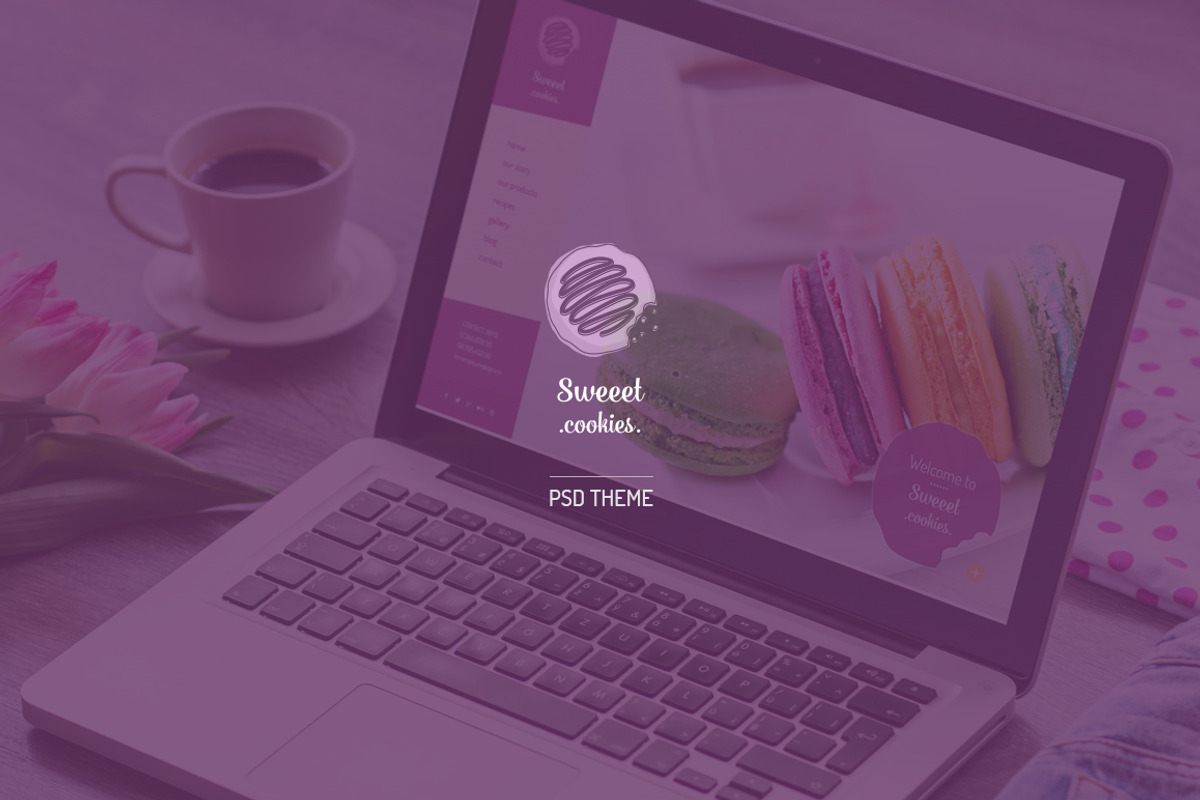 Sweeet cookies - PSD Theme, a Websites & App Template by skatusic themes (Photo 1 of 2)
