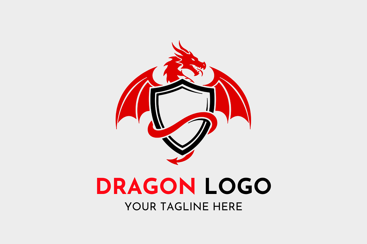 Dragon Powerful Emblem Logo Design, a Branding & Logo Template by Megafox Studio (Photo 2 of 2)