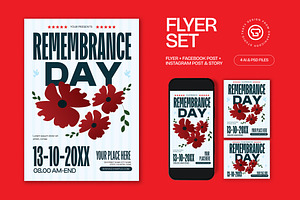 Remembrance Day Flyer, a Flyer Template by graphicook