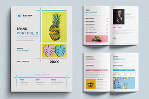 Brand Portfolio Template Layout, a Brochure Template by MightyDesign