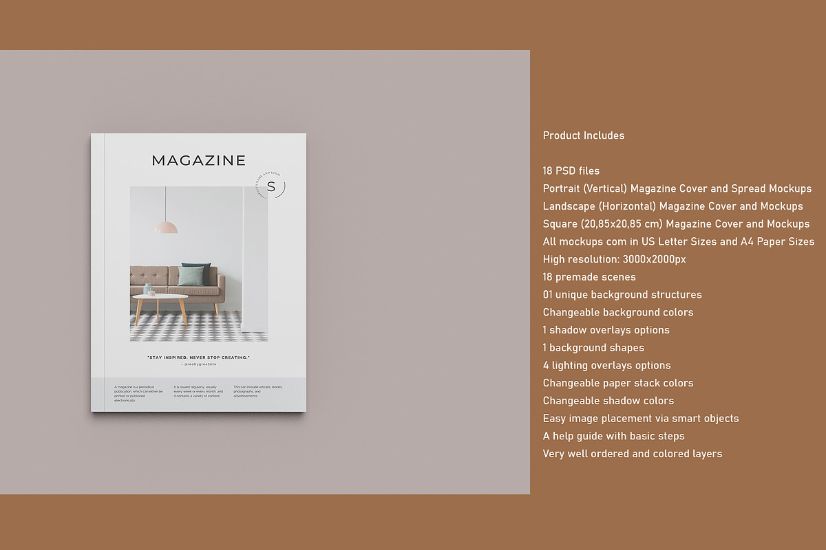 Magazine Mockup Kit, a Print Template by 2M GRAPHICS DESIGN (Photo 4 of 19)