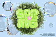 Hello Spring - 3D Lettering Set, a Graphic by LarysaZabrotskaya (Thumbnail 14 of 16)