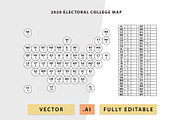 Electoral College USA State Map, an Object Graphic by MarkieAnn Creative (Thumbnail 4 of 4)