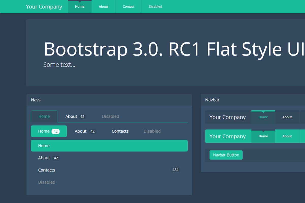 Bootstrap 3.0.v. theme Flat Dark UI, a Bootstrap Template by Bootstraptor (Photo 1 of 5)