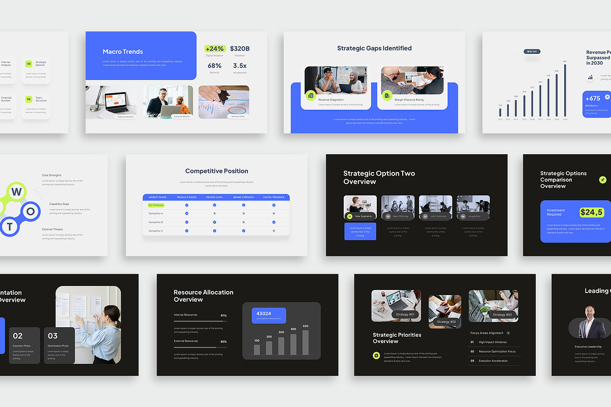Corporate Strategy Google Slides, a Presentation Template by New Coral Design (Photo 3 of 6)