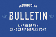 Bulletin | Vintage Sans Serif Font, a Sans Serif Font by Max Lockwood (Thumbnail 1 of 11)