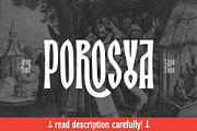 Porosya, a Blackletter Font by NREY (Thumbnail 1 of 9)