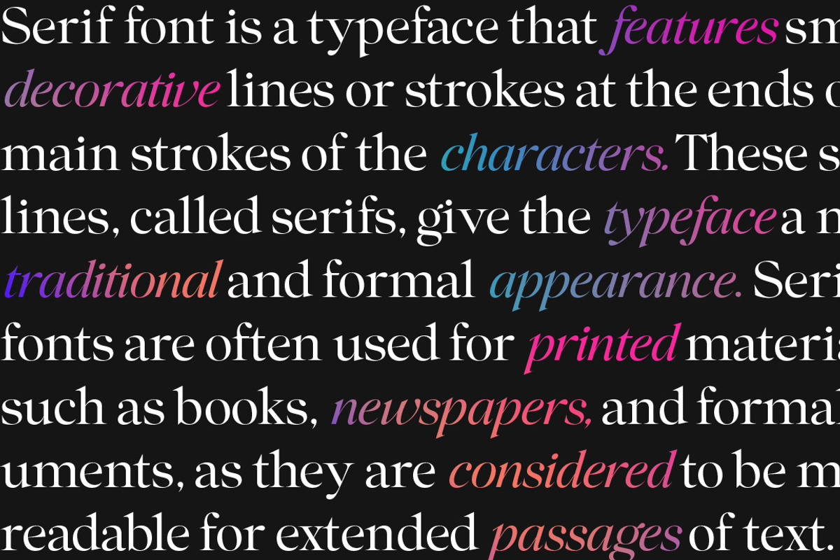 Colagent Family | Variable Font, a Serif Font by Mulkan Nazir (Photo 9 of 15)