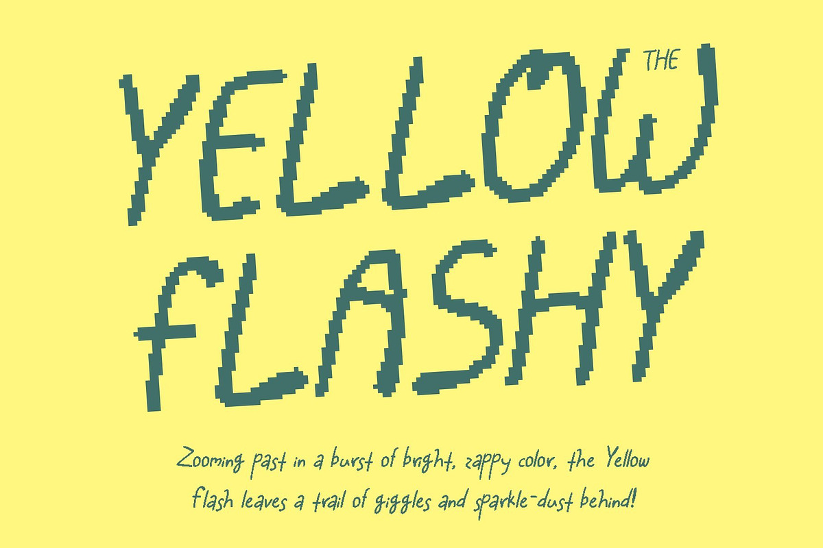 CS Darlene Pixel, a Handwritten Font by Craft Supply Co. (Photo 3 of 8)