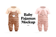 Baby Pajamas Mockups, an Apparel Mockup by rebrandy (Thumbnail 1 of 10)