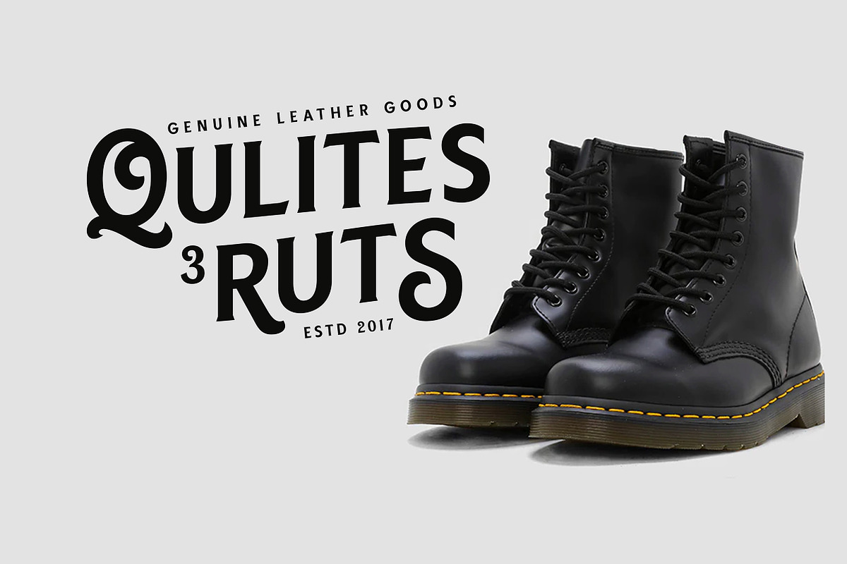 Black Gumners Vintage Typeface, a Font by Yukita Creative (Photo 3 of 10)