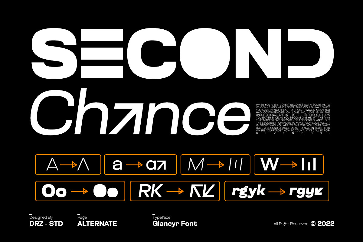 Glancyr – Modern Geometric Font, a Sans Serif Font by Drizy (Photo 5 of 9)