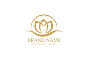 Elegant Lotus Logo. Spa logo templae, a Branding & Logo Template by Master Design (Thumbnail 2 of 2)