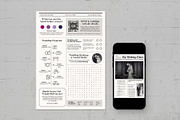 Wedding Newspaper Flyer Template, a Flyer Template by BrandPacks (Thumbnail 2 of 5)