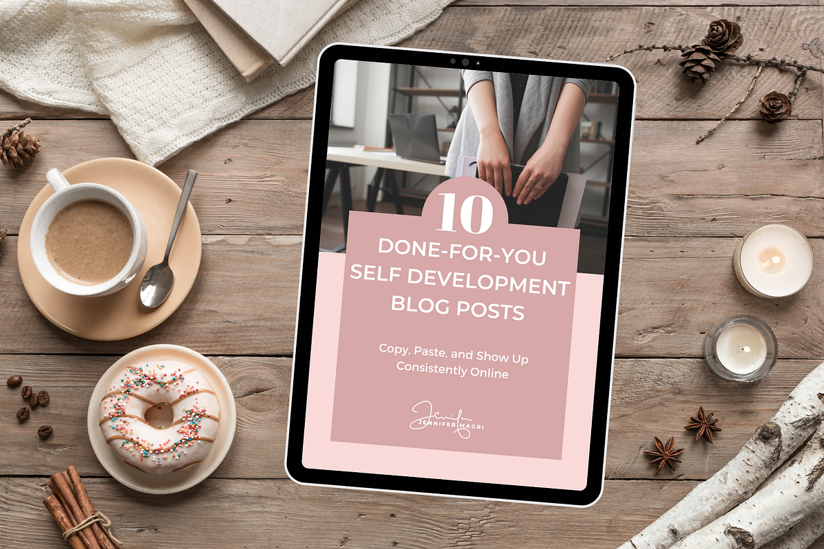 DFY SELF DEVELOPMENT BLOG POSTS, a Templates & Theme by Jennifer Magri Templates (Photo 5 of 8)