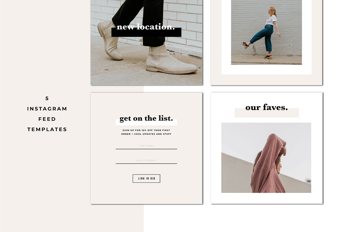 Porto Social Media Kit, a Social Media Template by The Blog Stop (Photo 5 of 11)