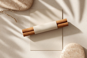 Single cinnamon stick, a Food & Drink Photo by Virgo Studio