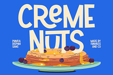 Creme Nuts - Display Sans Serif Font
