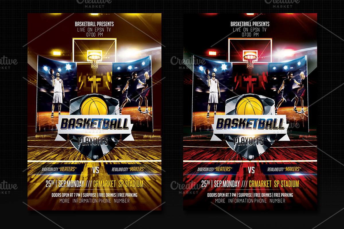 Basketball Flyer, a Flyer Template by Basez Flyers (Photo 3 of 9)