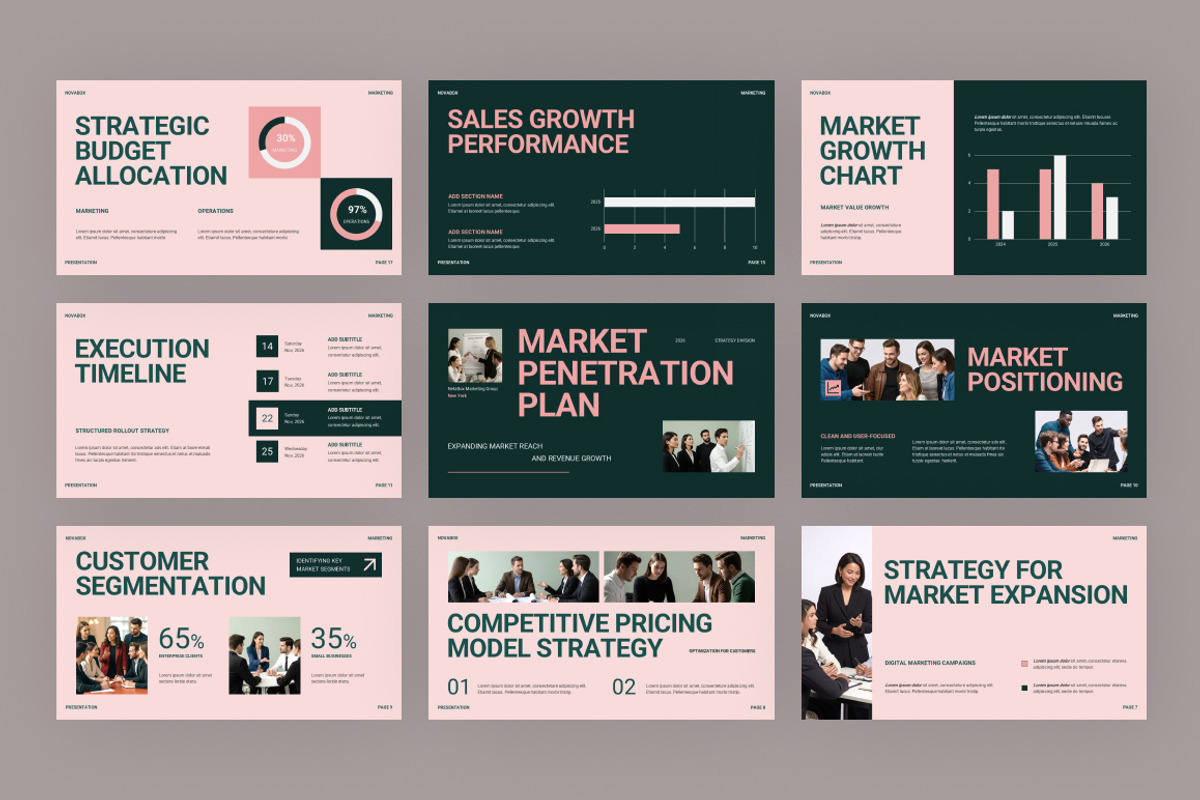 Market Penetration Google Slides, a Presentation Template by Loin Studio (Photo 3 of 4)
