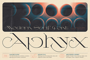 Aphyx - Modern Serif Font, a Serif Font by Gleb Guralnyk