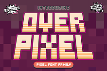 Over Pixel is Retro Pixel Font